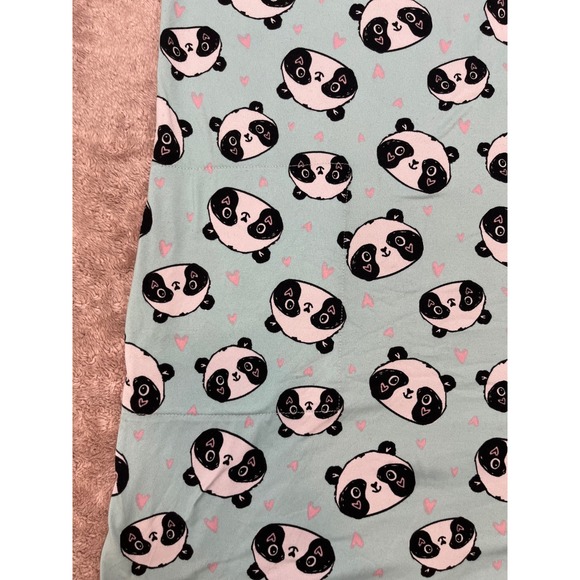 Secret Treasures Aqua Panda Print Night Wear Dress With Pockets Size S/M - Picture 5 of 16
